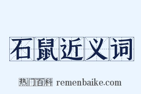 石鼠近义词是什么意思的图片